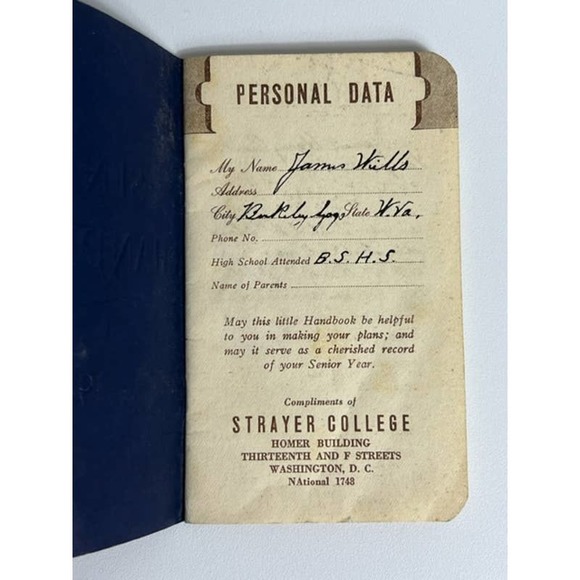 Vintage 1941 Senior Handbook Personal Ephemera - Picture 3 of 5